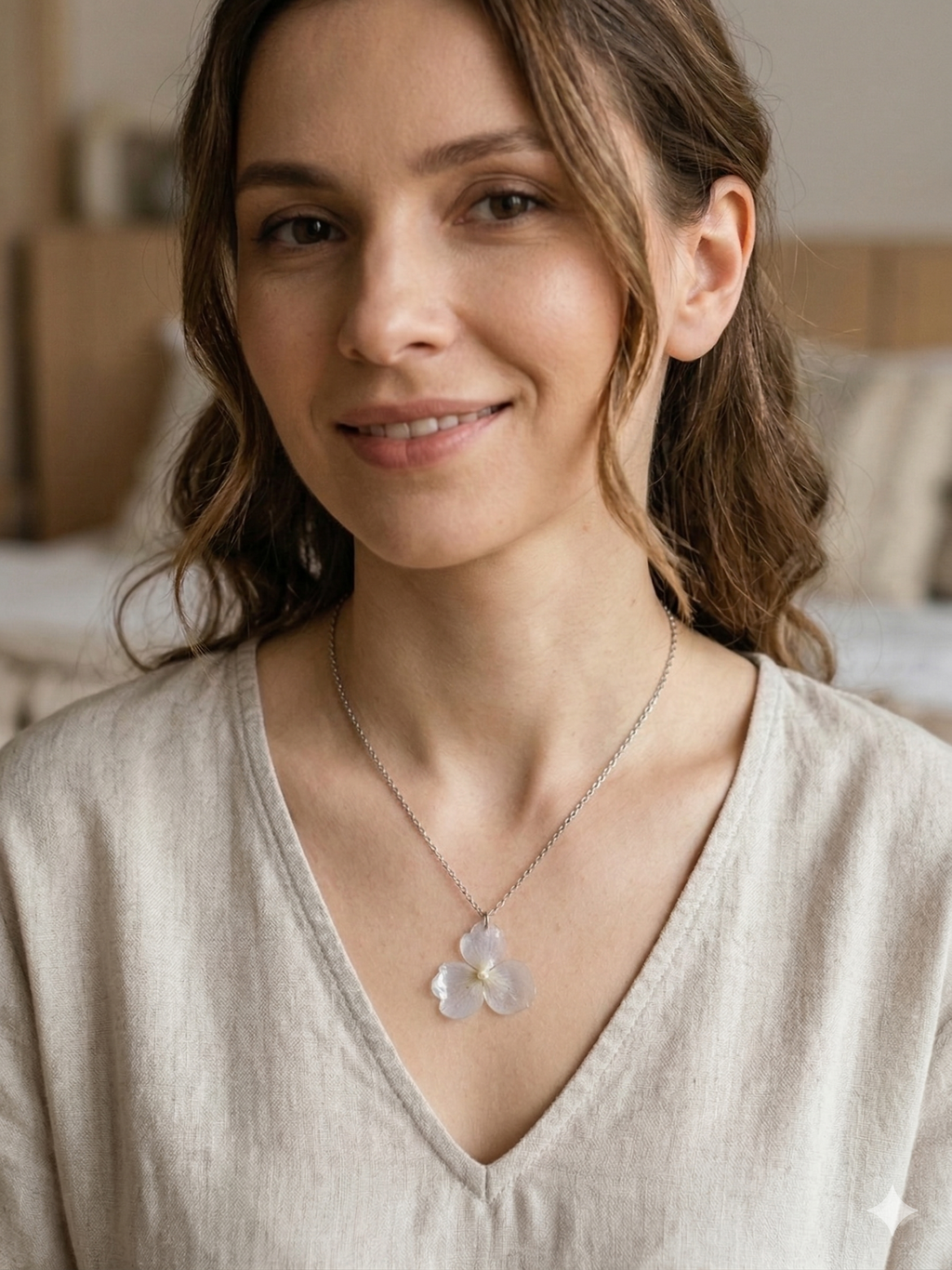 Colar Hortênsia Azul