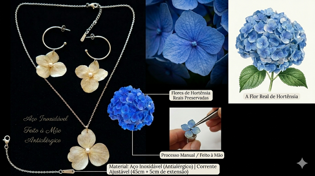 Conjunto Hortênsia Azul