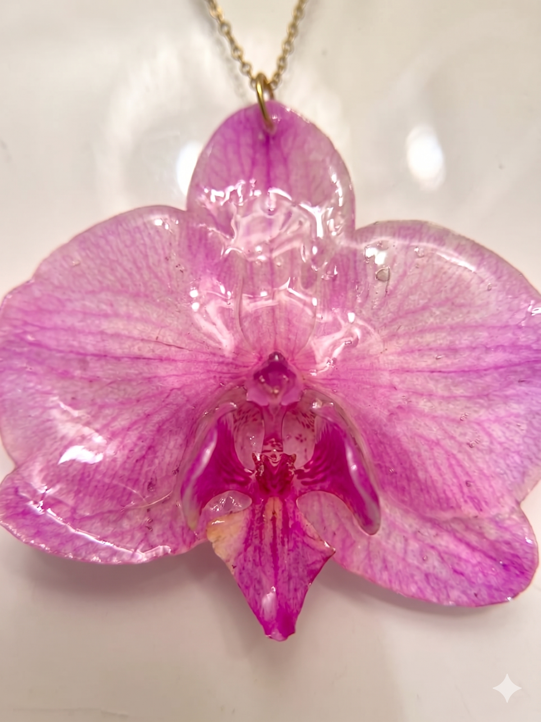 Colar Orquídea Rosa