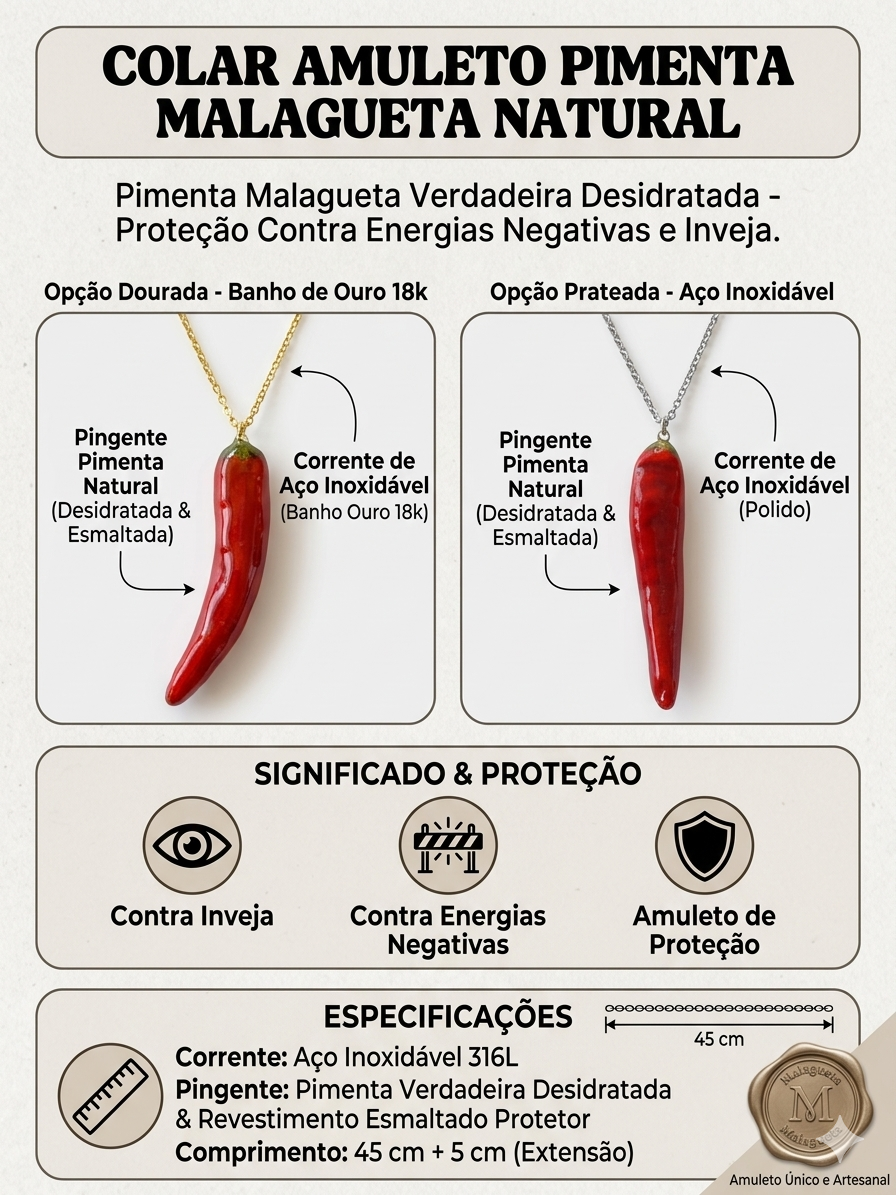 Colar Pimenta Malagueta