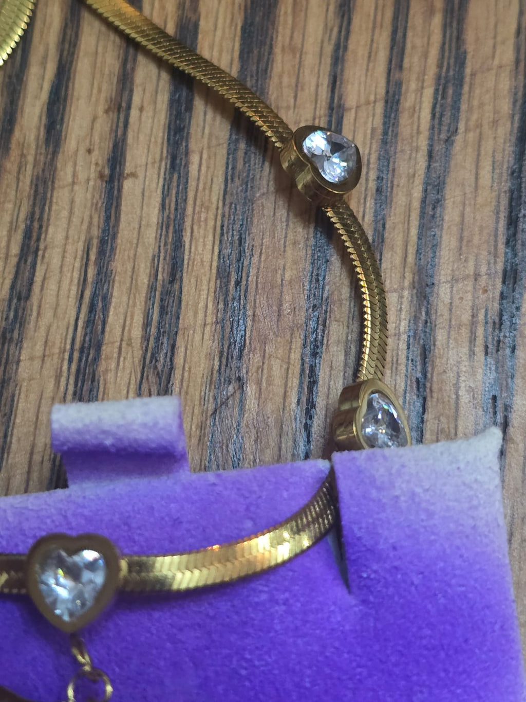 Colar Choker "Orquídea Corações & Borboleta