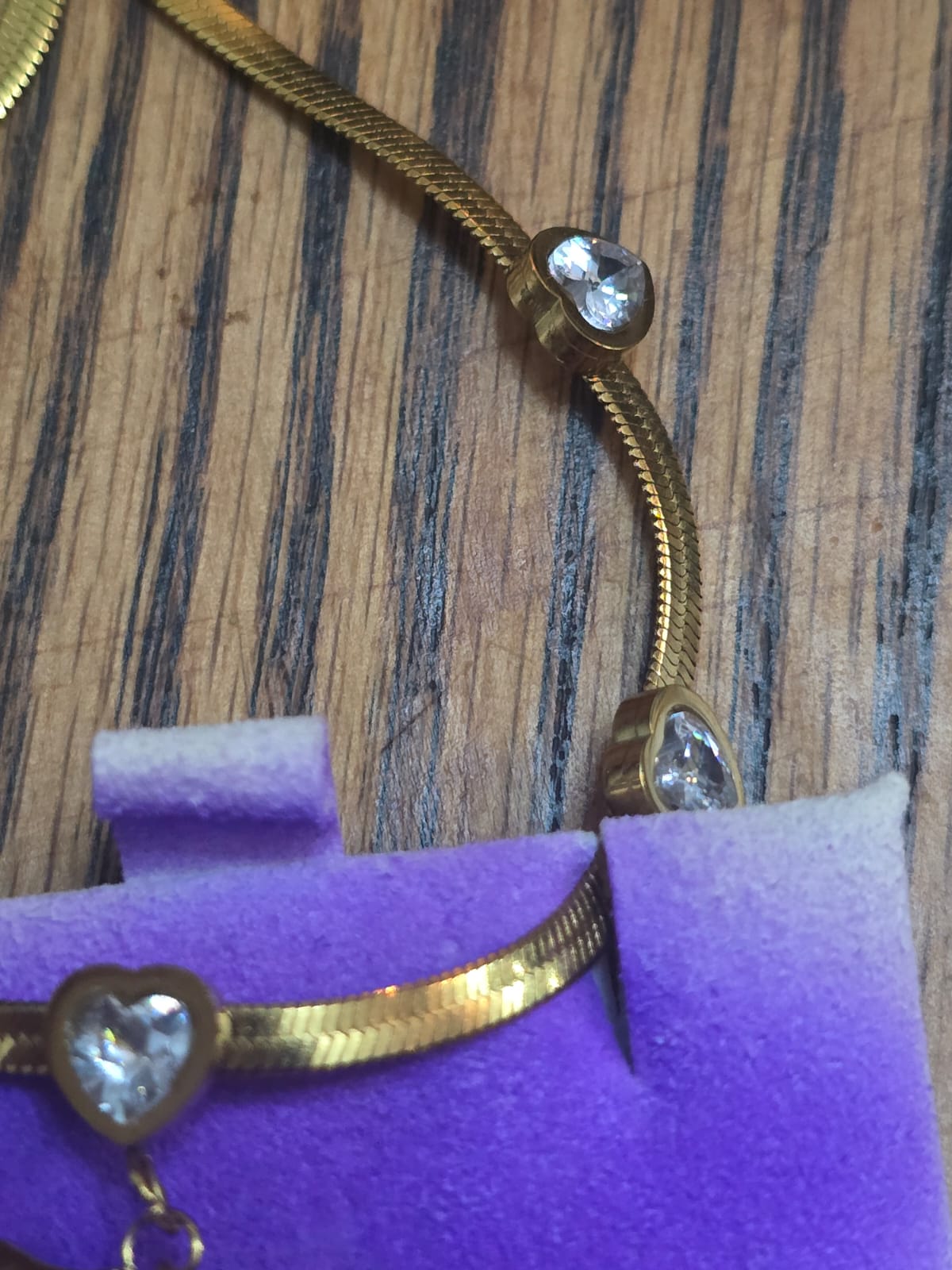 Colar Choker "Orquídea Corações & Borboleta