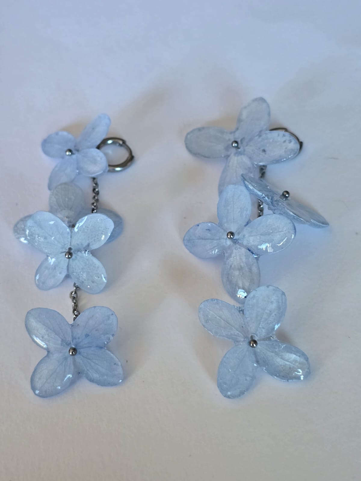 Brinco de Hortênsia com quatro flores