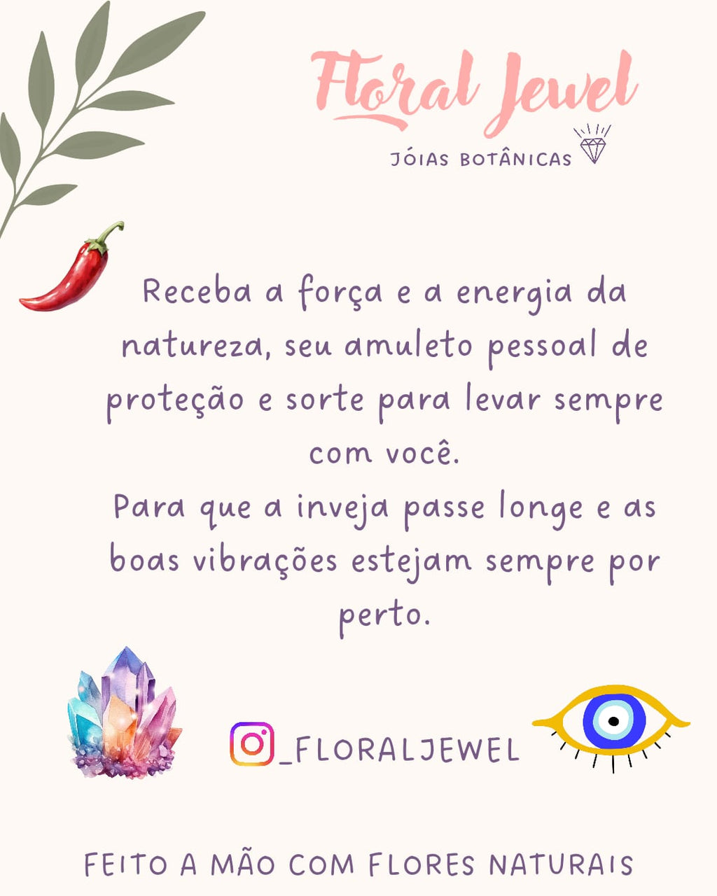 Chaveiro Proteção Pimenta e Arruda