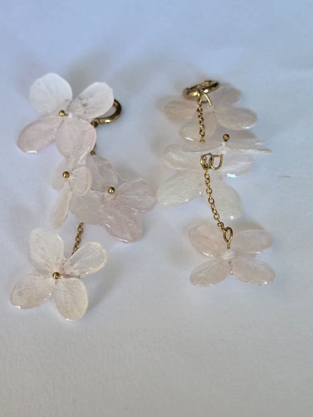 Brinco de Hortênsia com quatro flores