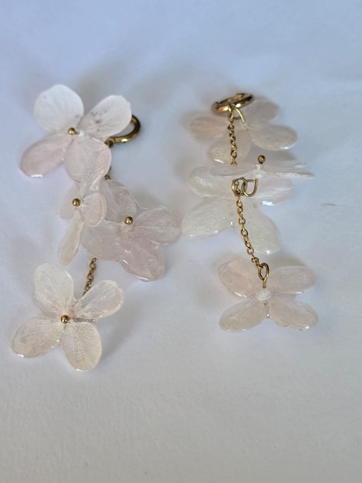 Brinco de Hortênsia com quatro flores