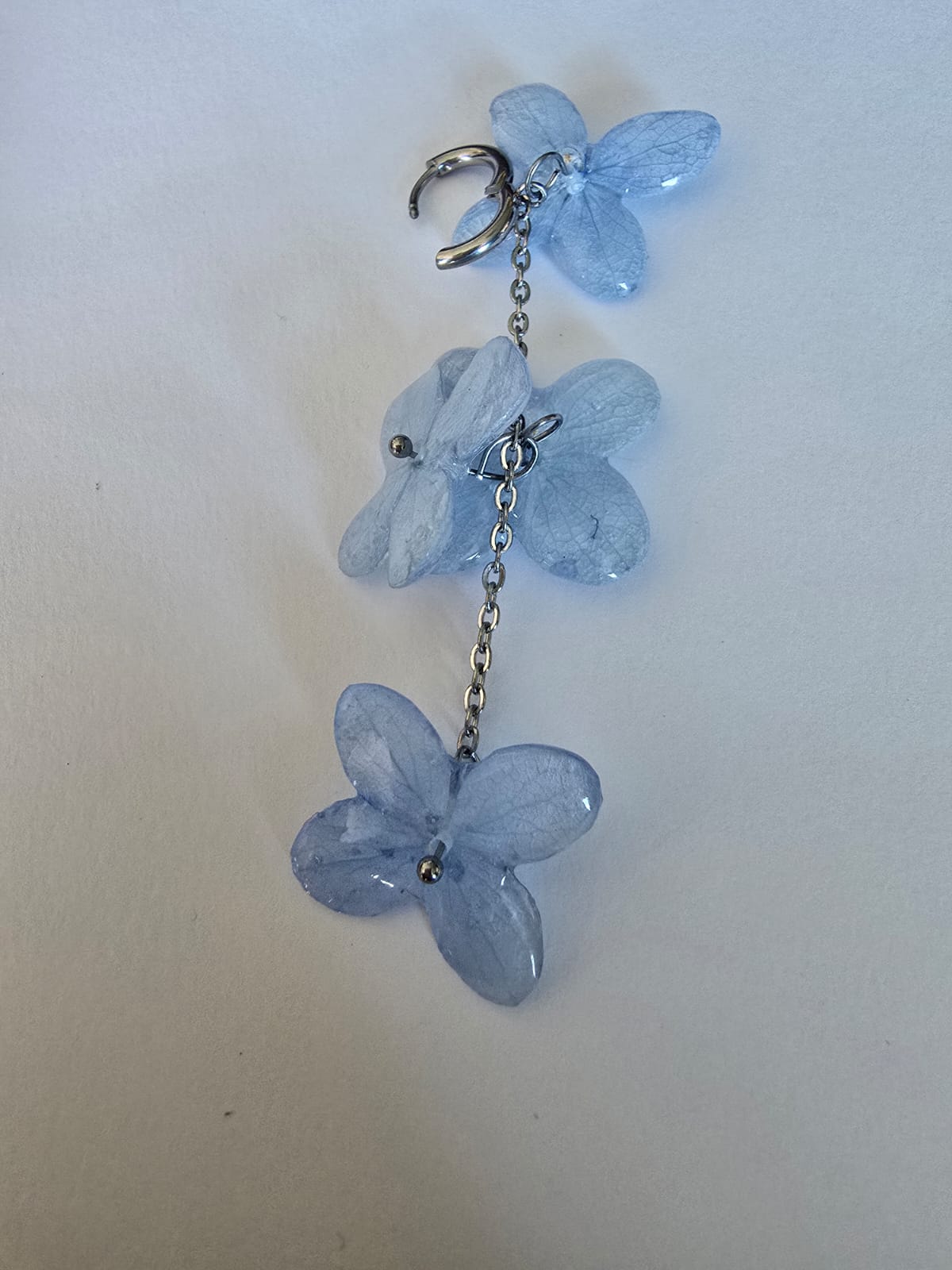 Brinco de Hortênsia com quatro flores