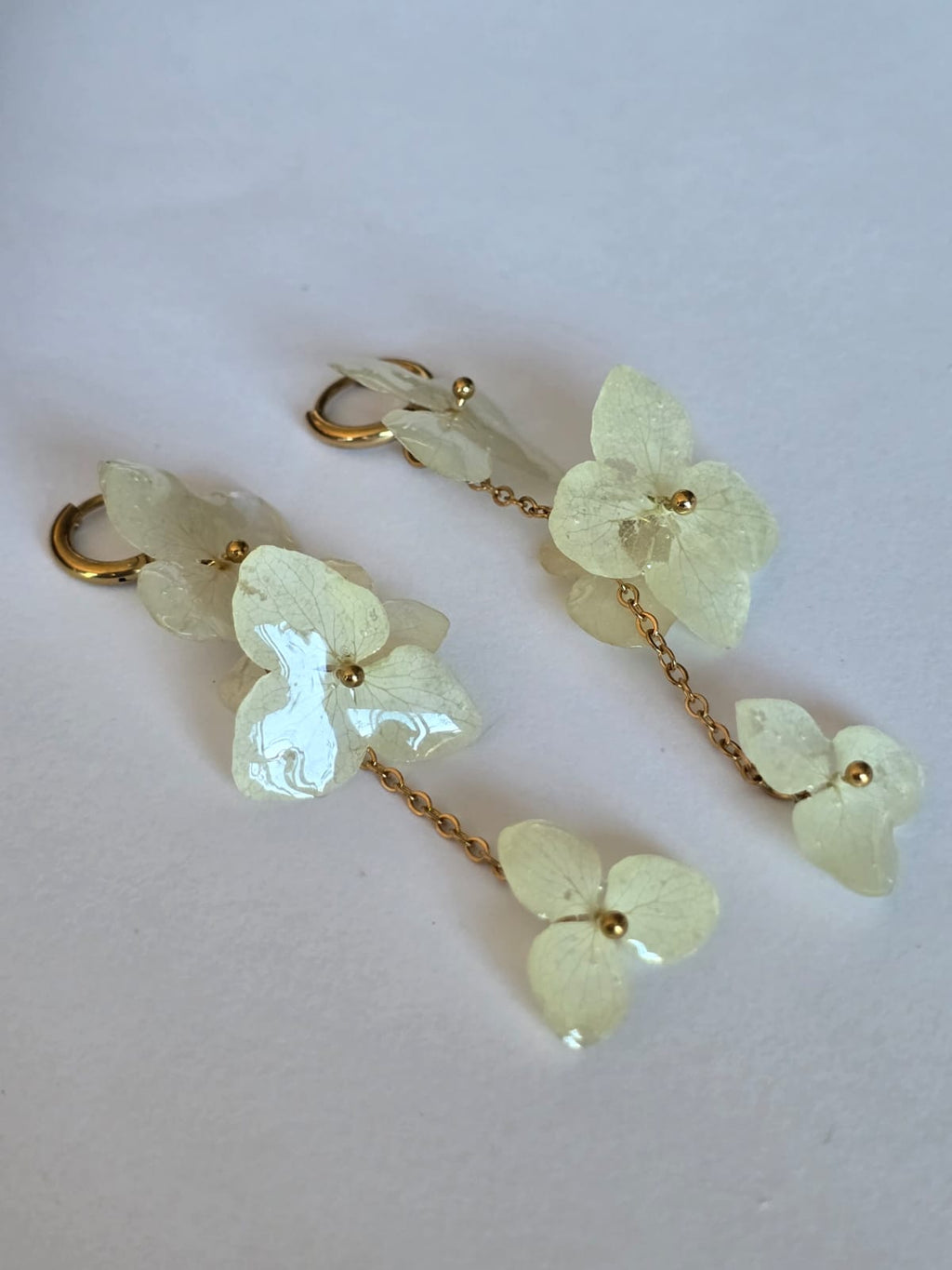 Brinco de Hortênsia com quatro flores