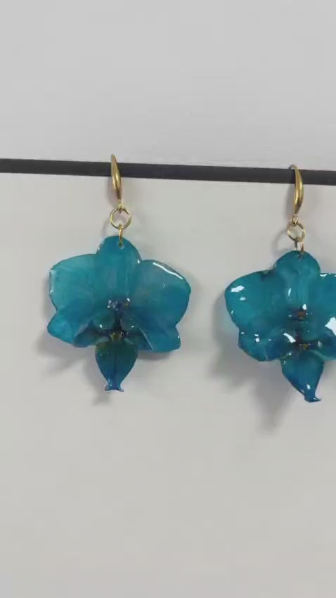 Brinco Orquîdea Azul